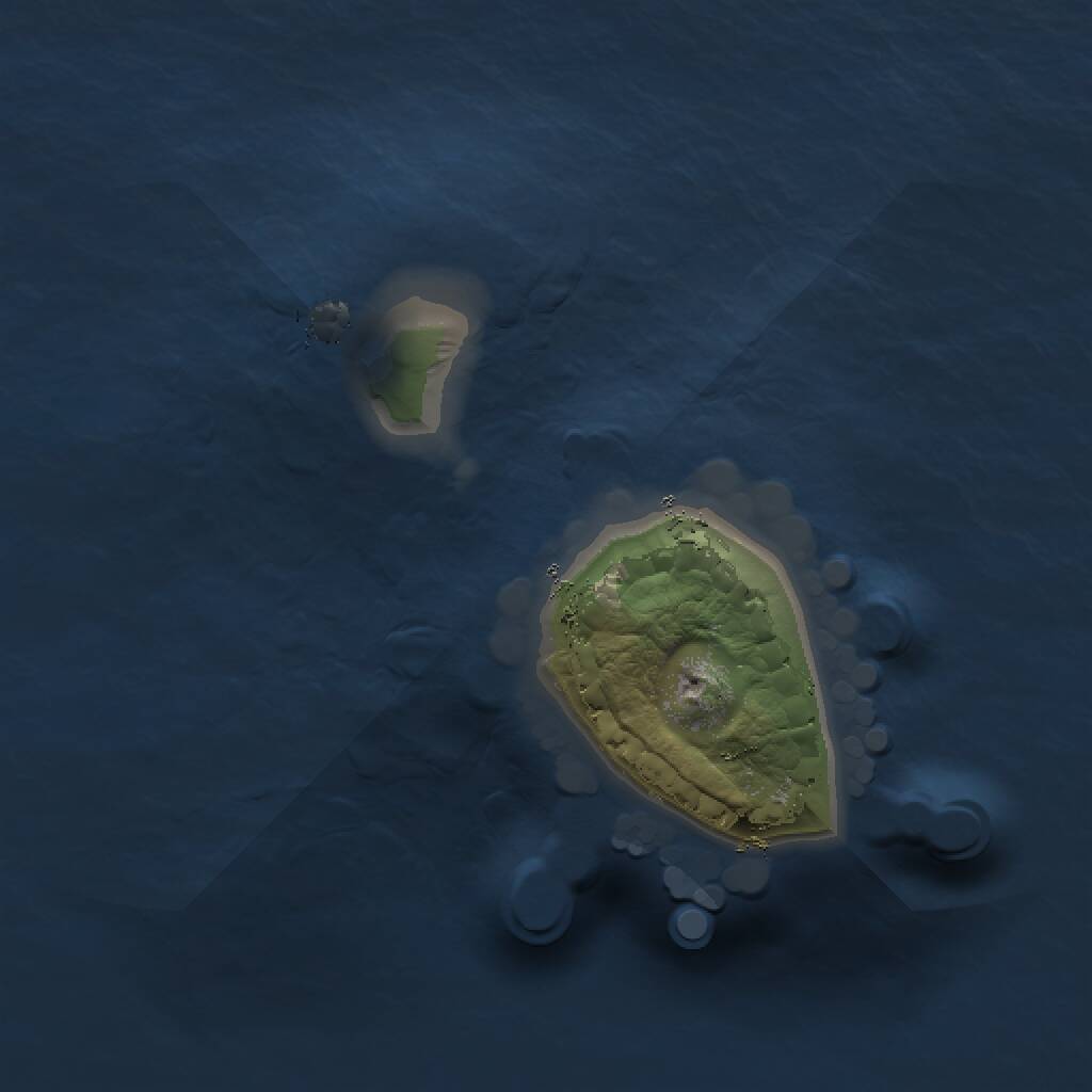 Rust Map: Procedural Map, Size: 1000, Seed: 8675309, 1 Monuments