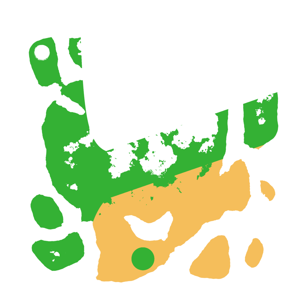 Biome Rust Map: Barren, Size: 3500, Seed: 908212