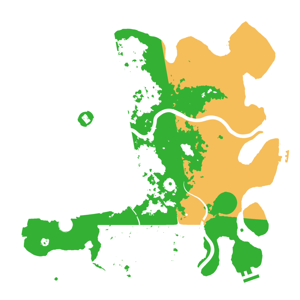 Biome Rust Map: Procedural Map, Size: 3700, Seed: 5897949