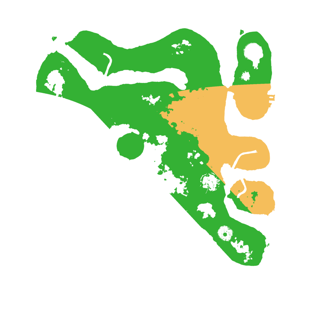 Biome Rust Map: Procedural Map, Size: 3200, Seed: 1199245108