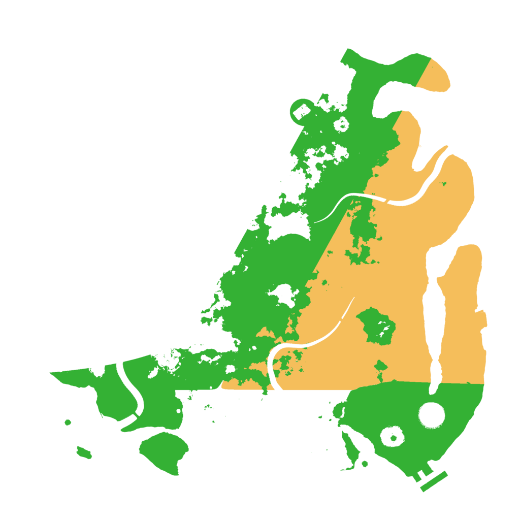 Biome Rust Map: Procedural Map, Size: 3500, Seed: 1154858