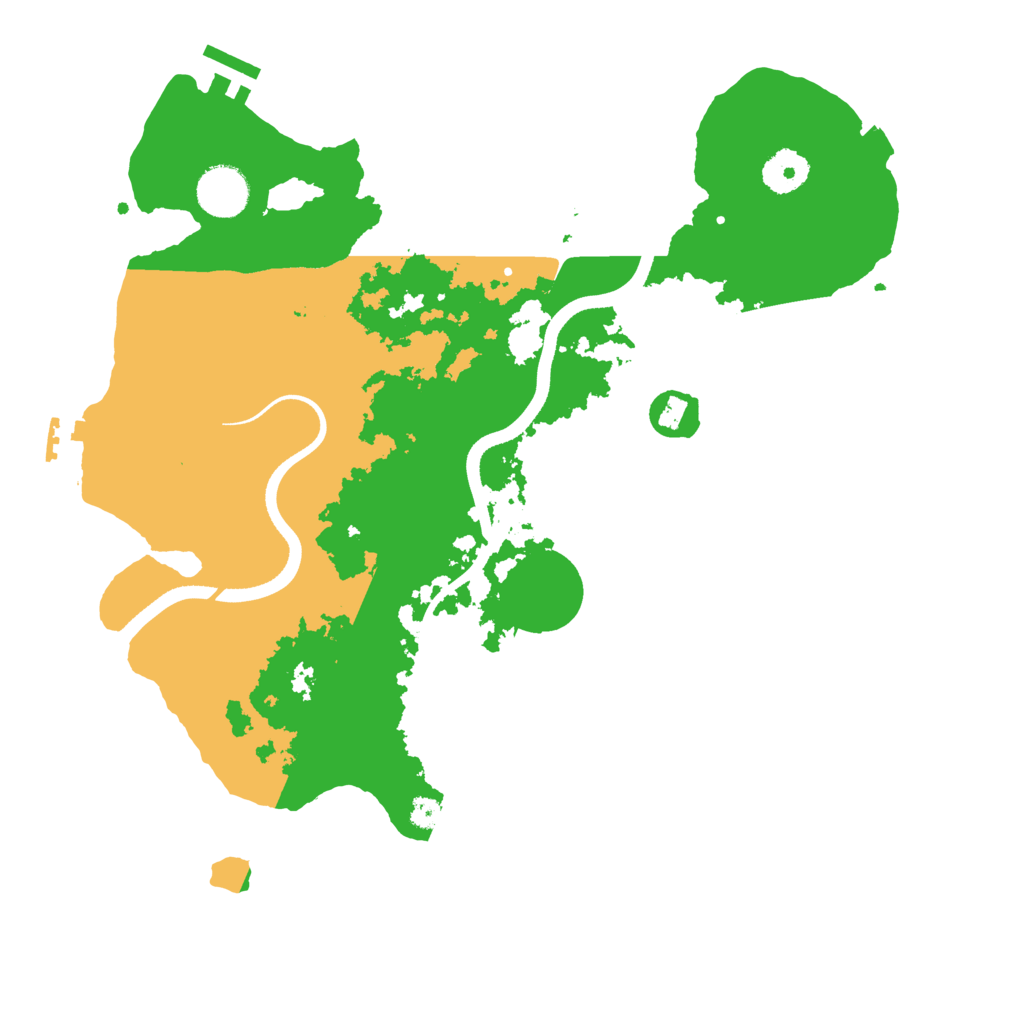 Biome Rust Map: Procedural Map, Size: 3500, Seed: 2077529890