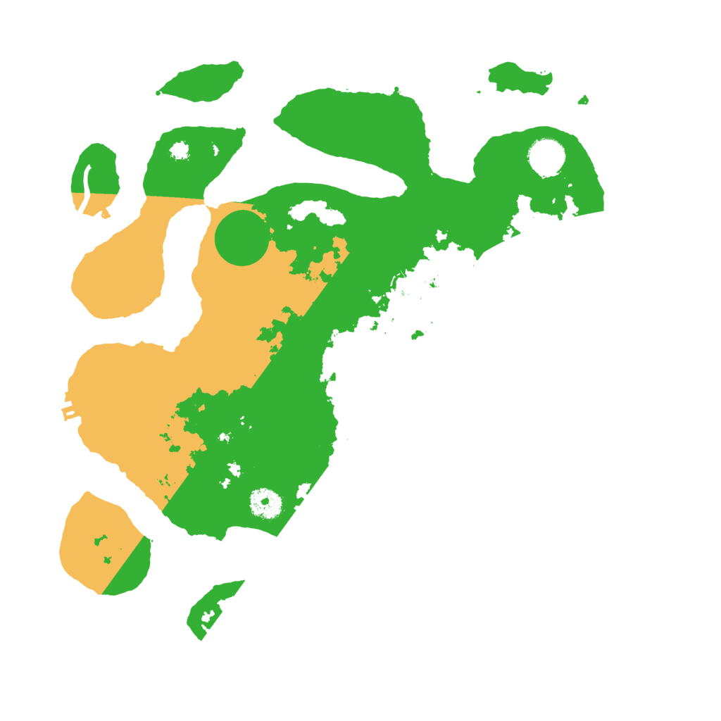 Biome Rust Map: Procedural Map, Size: 3500, Seed: 4357338