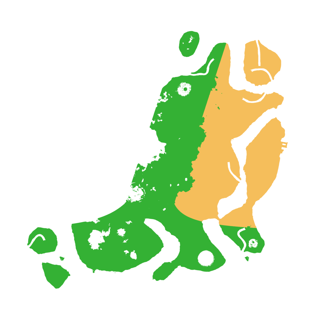 Biome Rust Map: Procedural Map, Size: 3500, Seed: 5714503