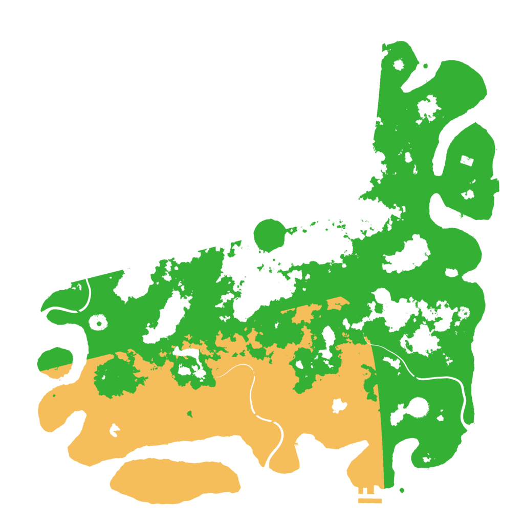 Biome Rust Map: Procedural Map, Size: 4500, Seed: 6546