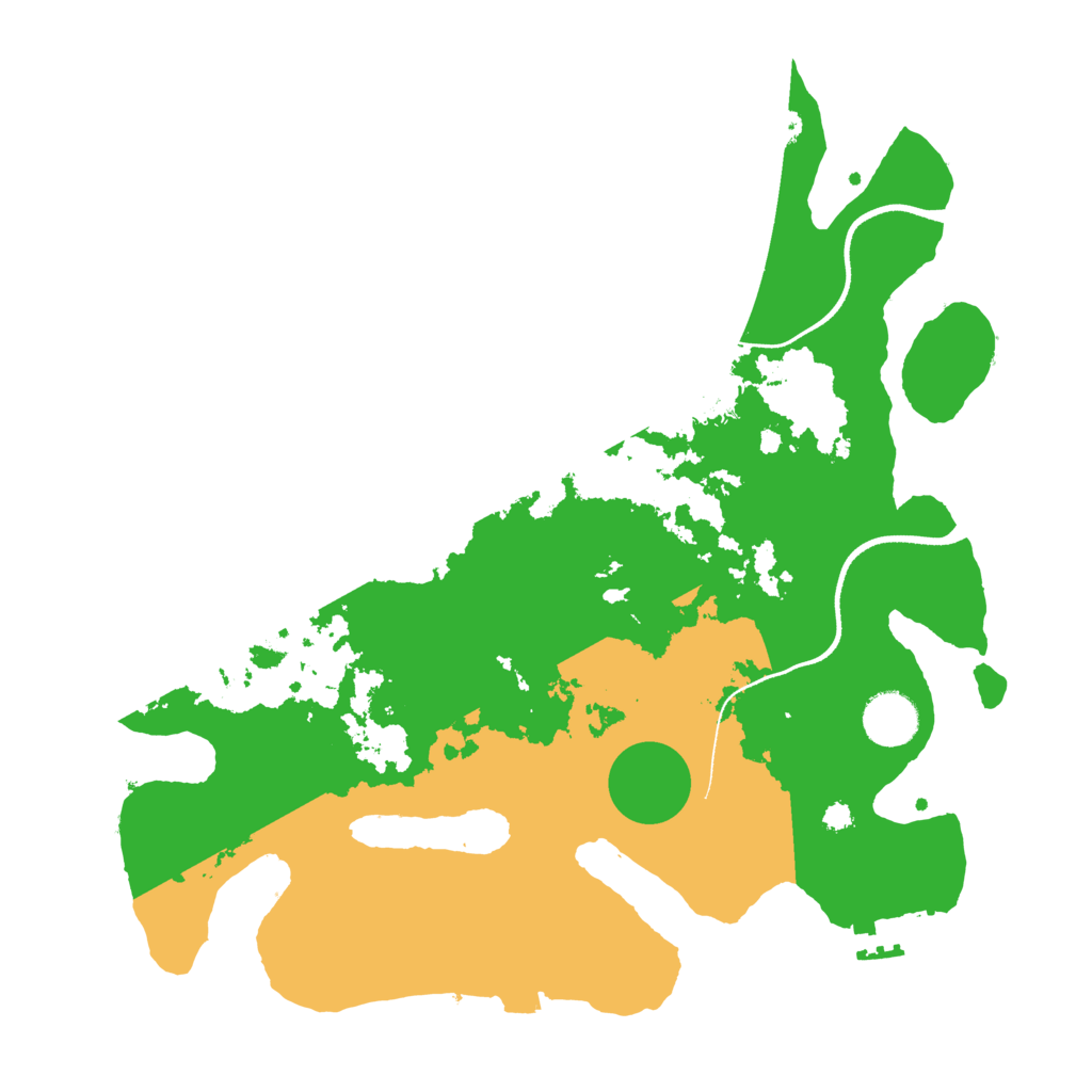 Biome Rust Map: Procedural Map, Size: 3500, Seed: 1363405