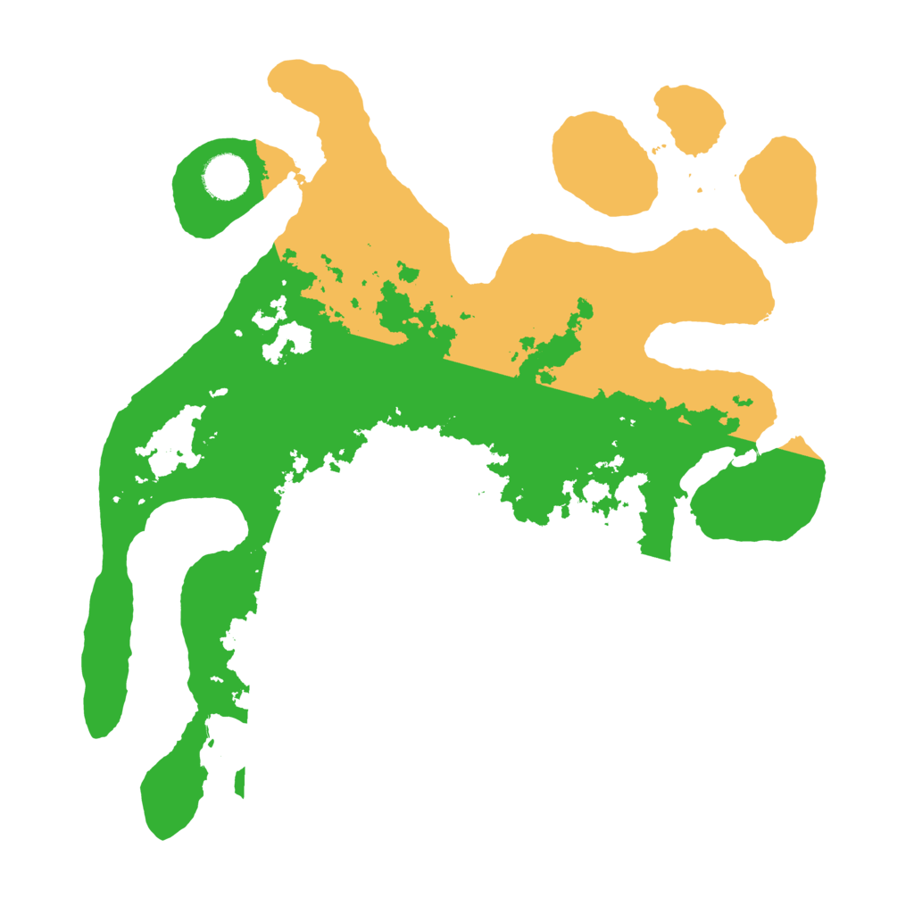 Biome Rust Map: Barren, Size: 3500, Seed: 3390830