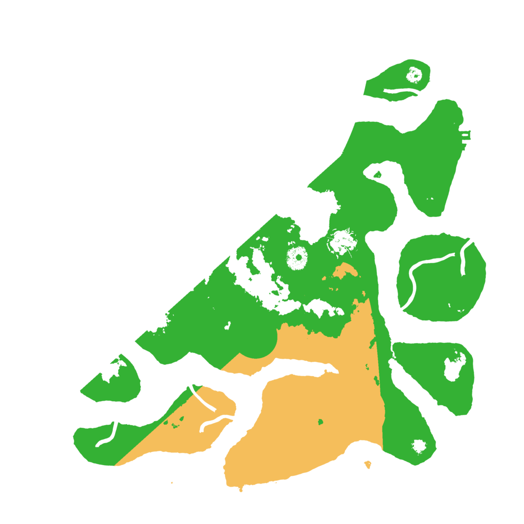 Biome Rust Map: Procedural Map, Size: 3500, Seed: 4085440