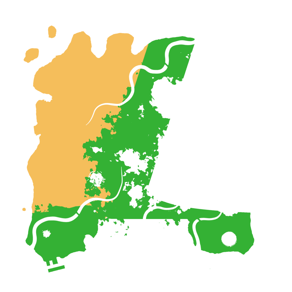 Biome Rust Map: Procedural Map, Size: 3500, Seed: 1591142