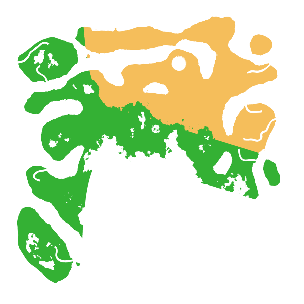 Biome Rust Map: Procedural Map, Size: 3700, Seed: 3014666