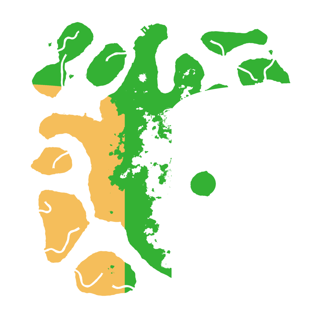 Biome Rust Map: Procedural Map, Size: 3500, Seed: 77777208