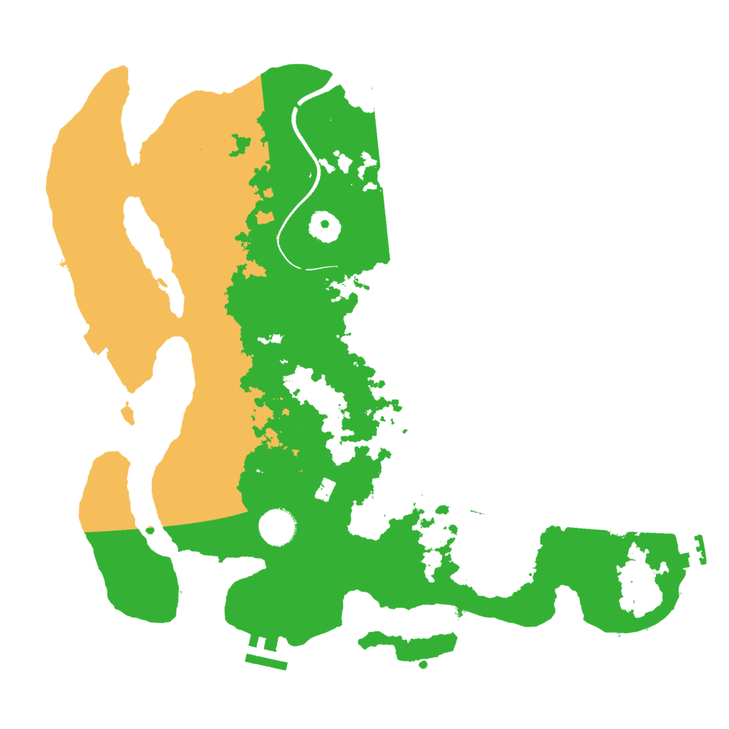 Biome Rust Map: Procedural Map, Size: 3500, Seed: 1079999
