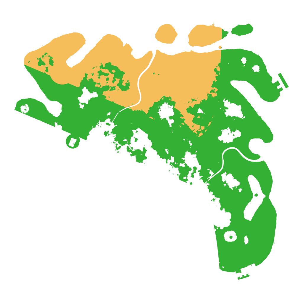 Biome Rust Map: Procedural Map, Size: 3800, Seed: 3921393