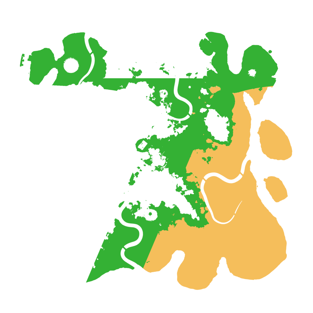 Biome Rust Map: Procedural Map, Size: 3700, Seed: 20699