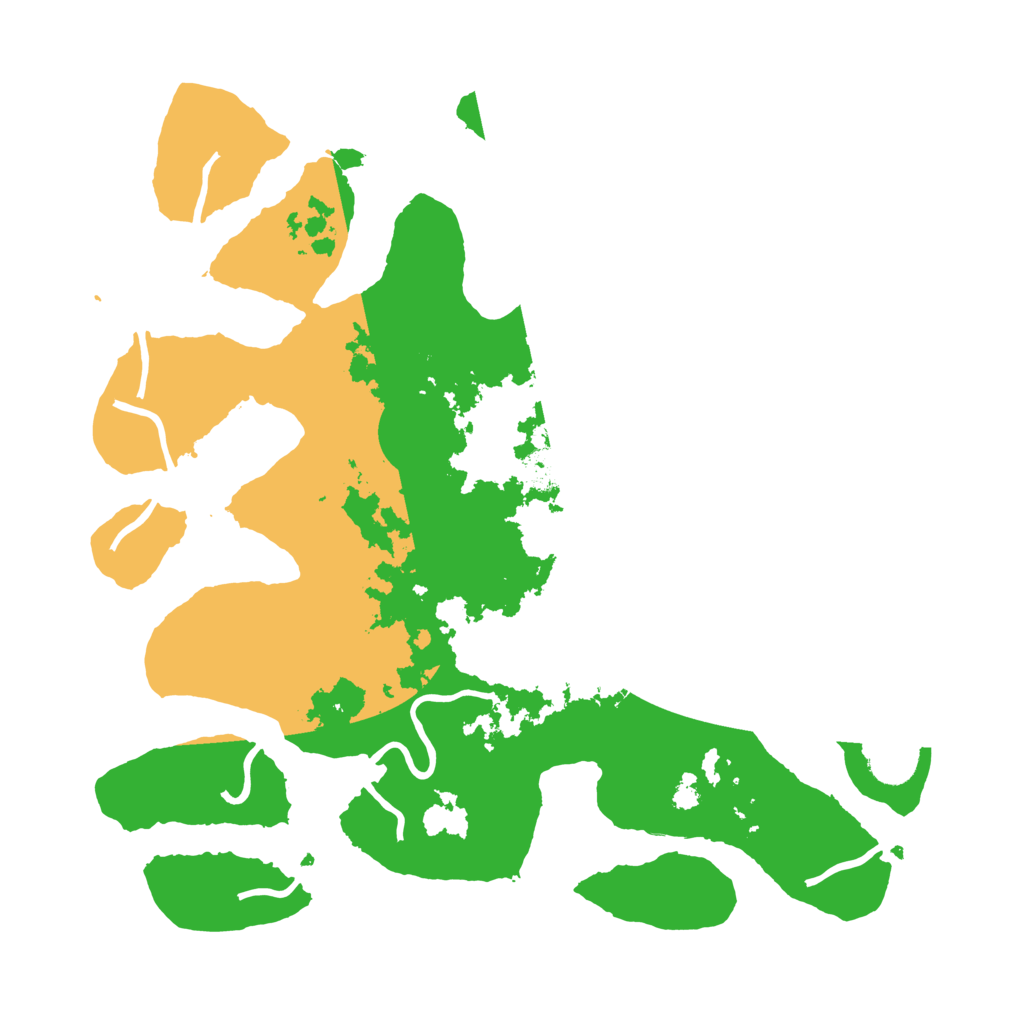 Biome Rust Map: Procedural Map, Size: 3700, Seed: 562477086