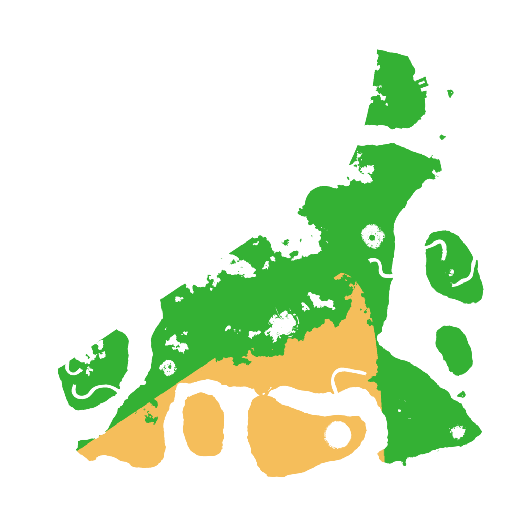 Biome Rust Map: Procedural Map, Size: 3500, Seed: 3238991