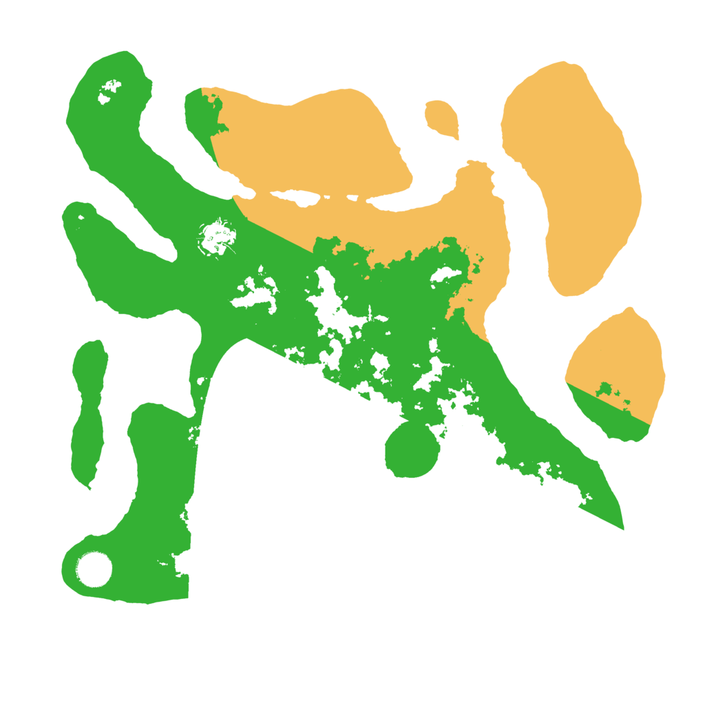 Biome Rust Map: Barren, Size: 3500, Seed: 2368417