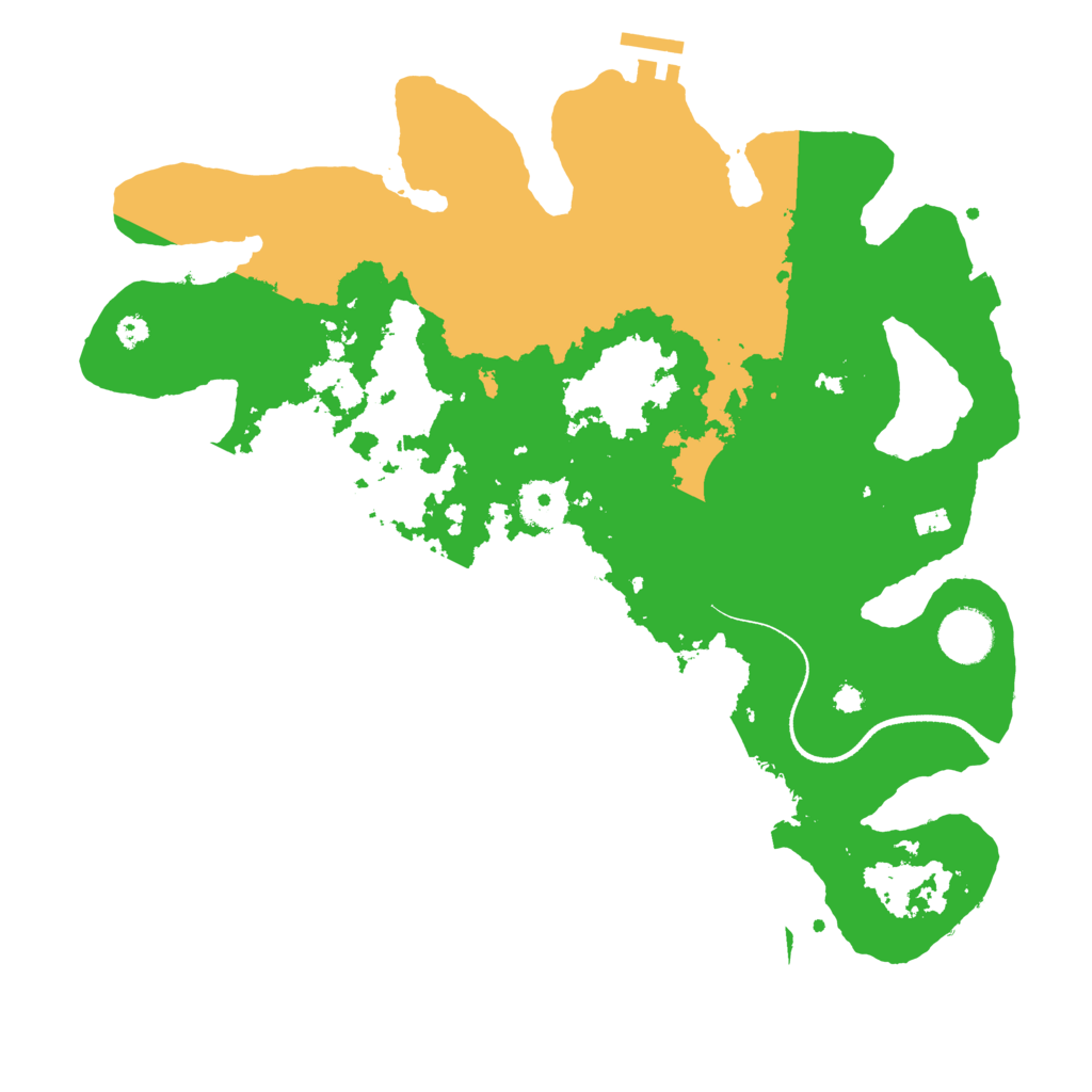 Biome Rust Map: Procedural Map, Size: 3500, Seed: 370648