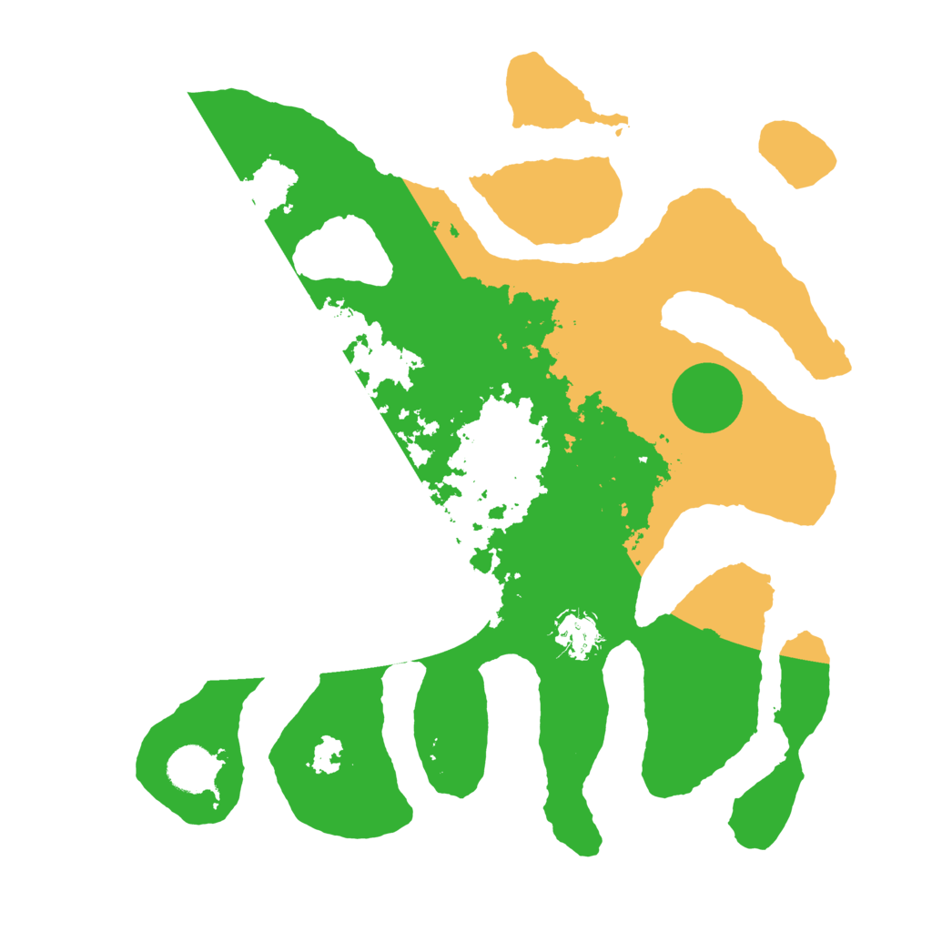 Biome Rust Map: Barren, Size: 3500, Seed: 421353