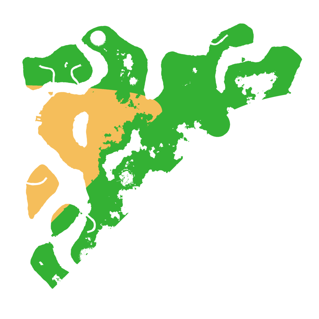 Biome Rust Map: Procedural Map, Size: 3700, Seed: 695553501