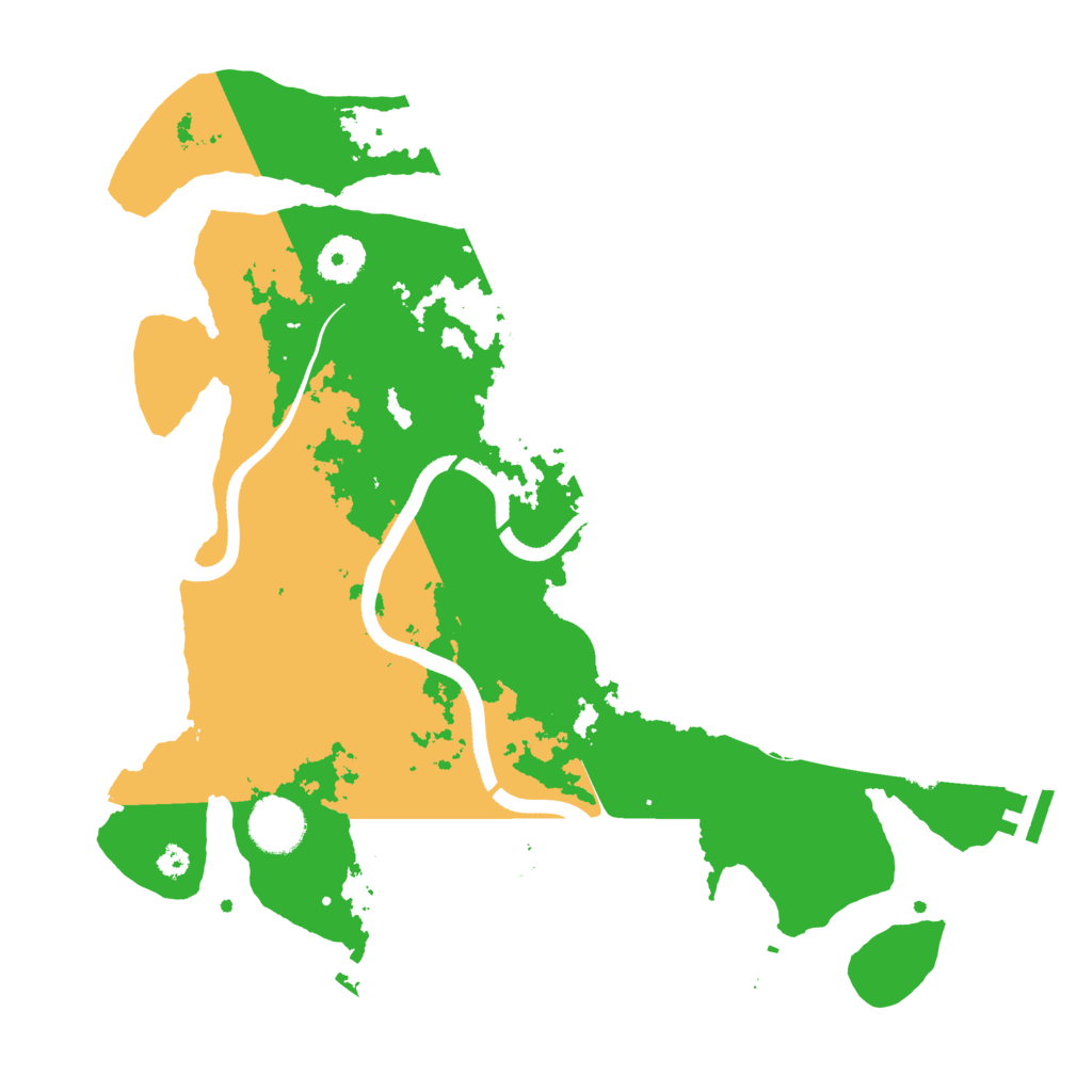 Biome Rust Map: Procedural Map, Size: 3500, Seed: 899381