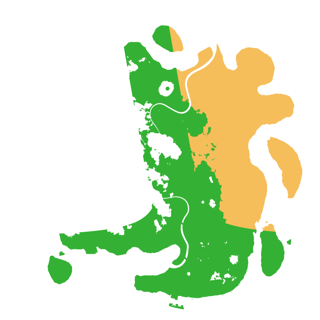 Biome Rust Map: Procedural Map, Size: 3200, Seed: 16375