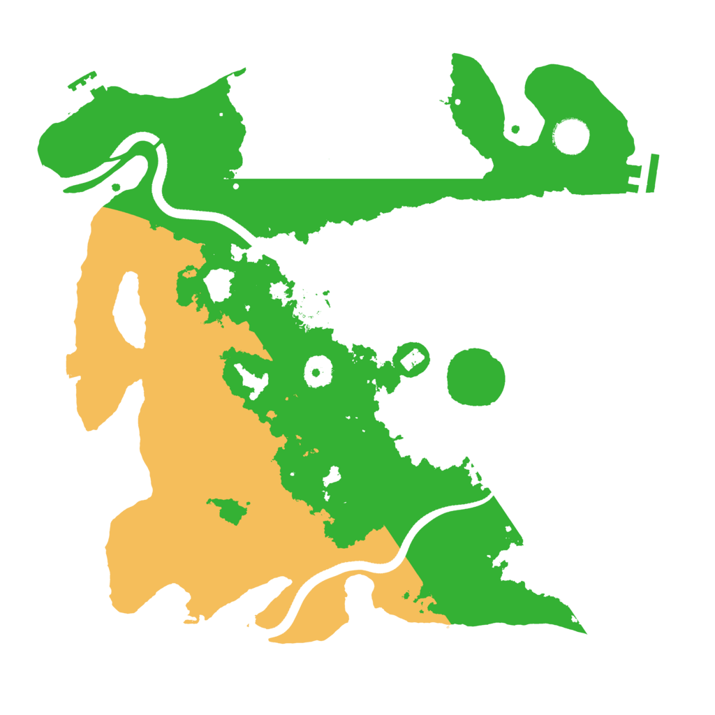 Biome Rust Map: Procedural Map, Size: 3500, Seed: 35251987