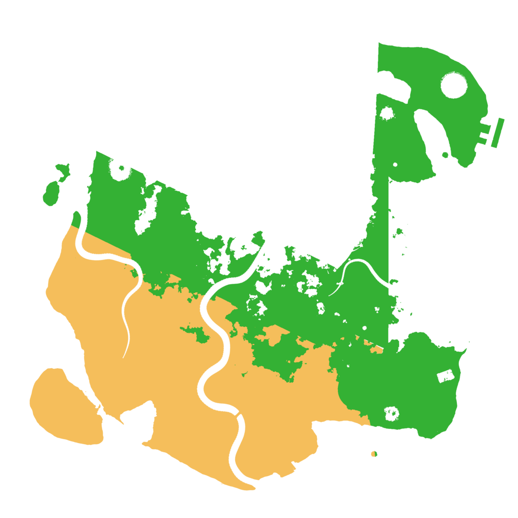 Biome Rust Map: Procedural Map, Size: 3500, Seed: 3629973