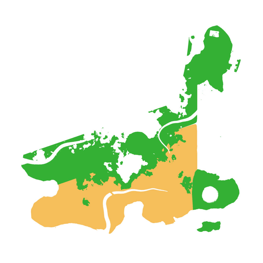 Biome Rust Map: Procedural Map, Size: 3000, Seed: 648252