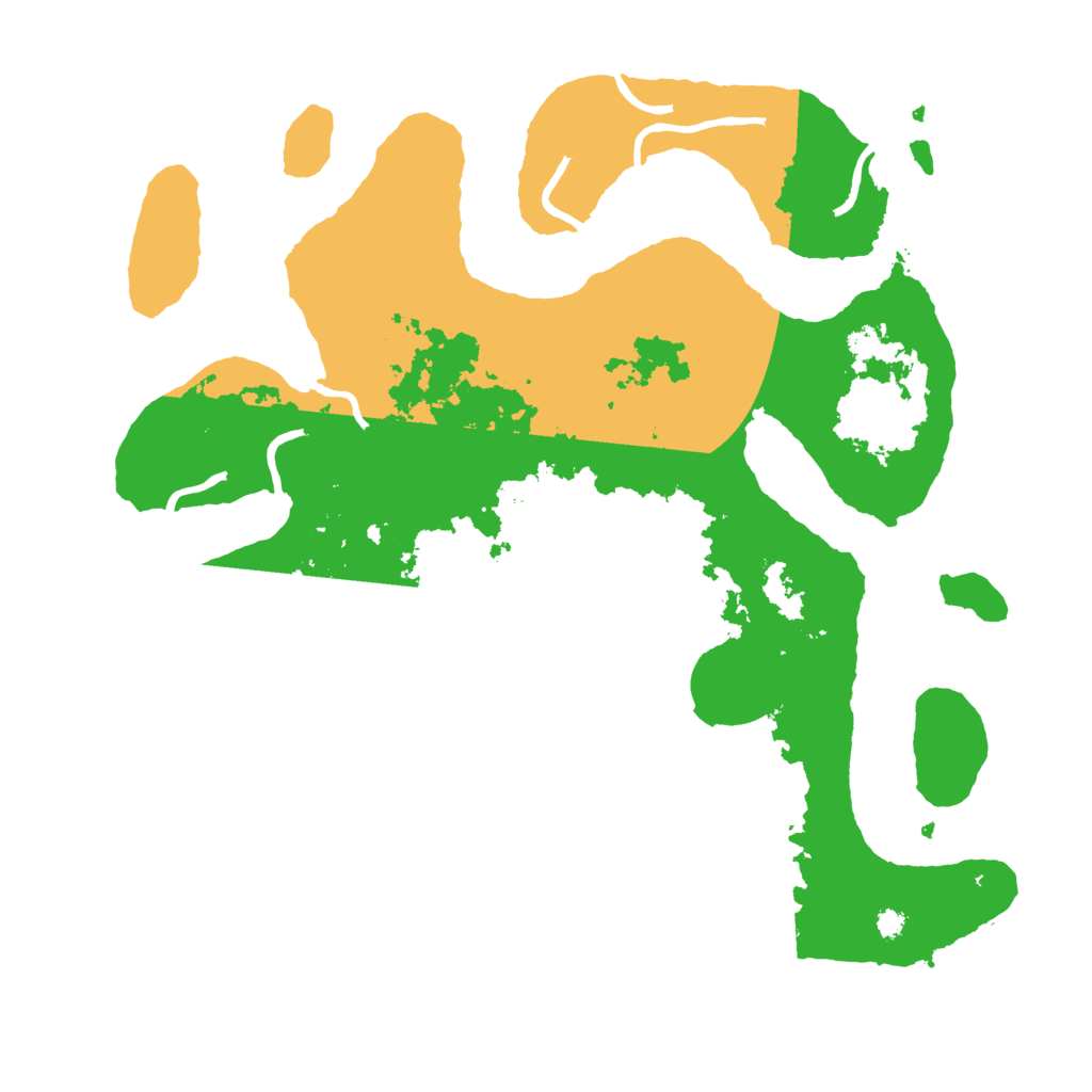 Biome Rust Map: Procedural Map, Size: 3550, Seed: 5111184