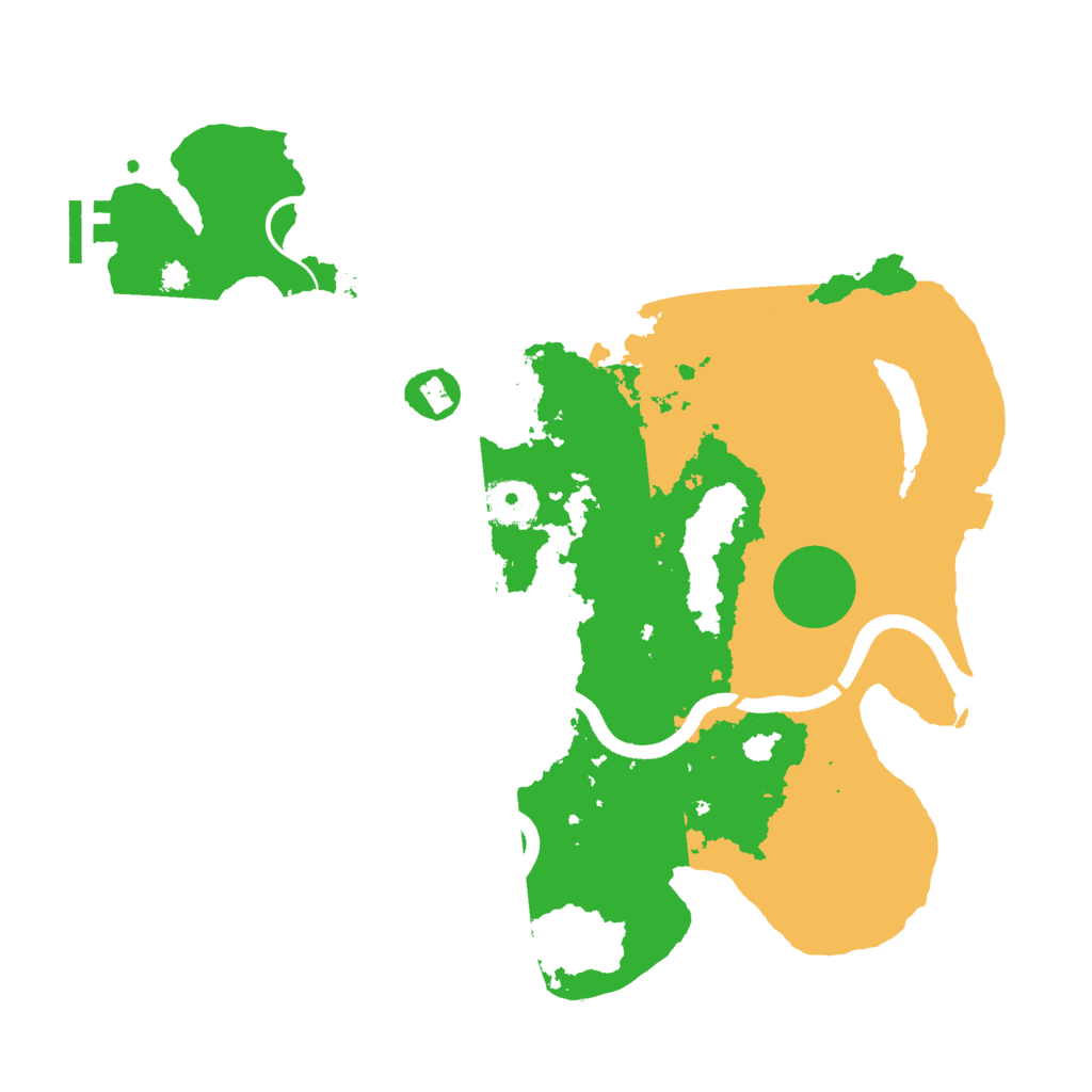Biome Rust Map: Procedural Map, Size: 3500, Seed: 4000140
