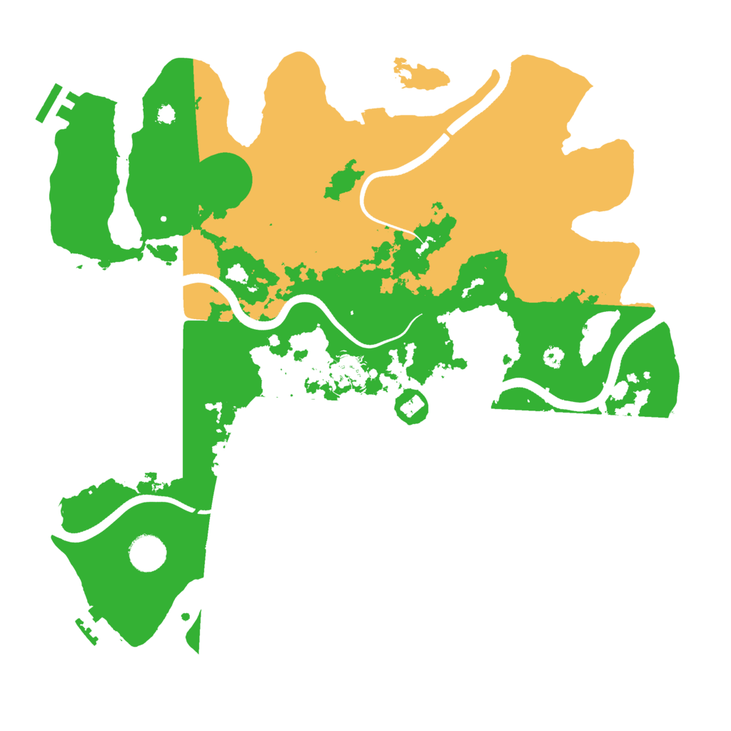 Biome Rust Map: Procedural Map, Size: 3550, Seed: 4286458