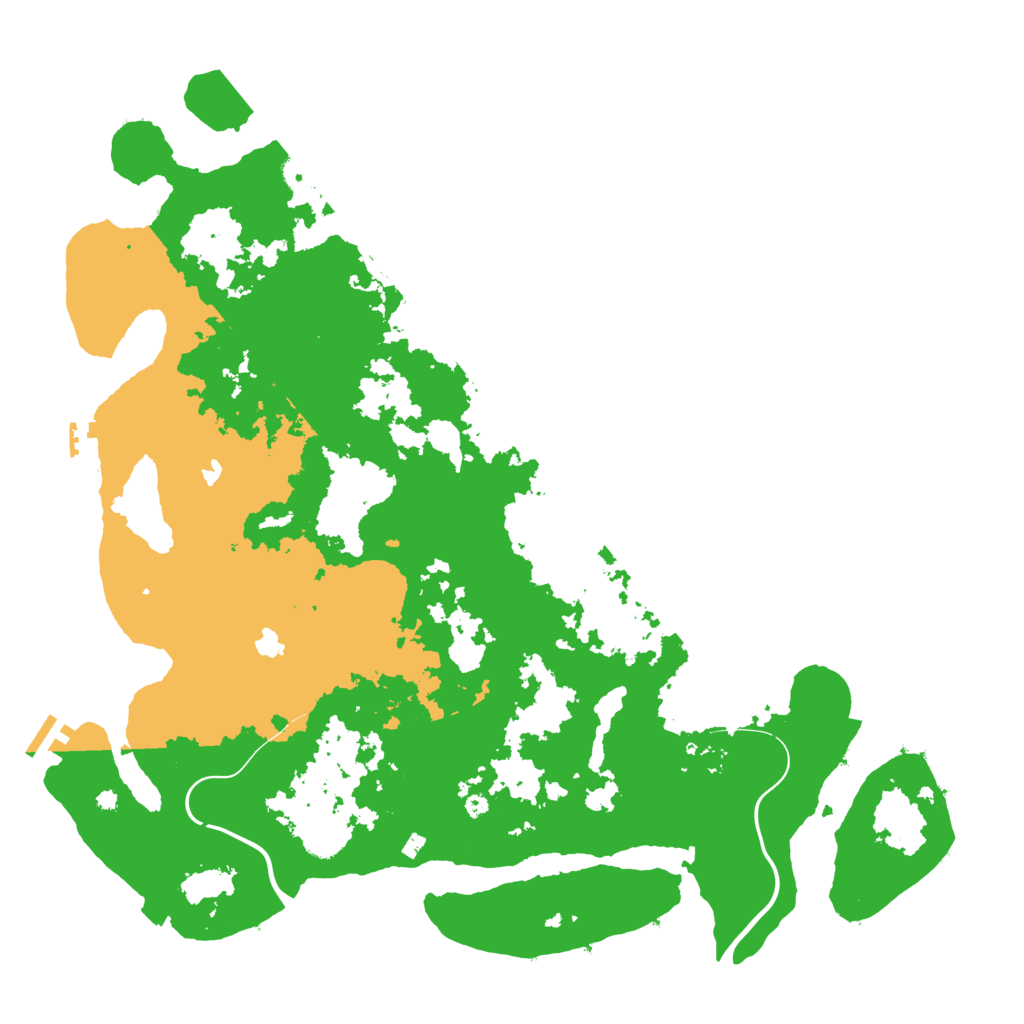 Biome Rust Map: Procedural Map, Size: 4500, Seed: 1243348