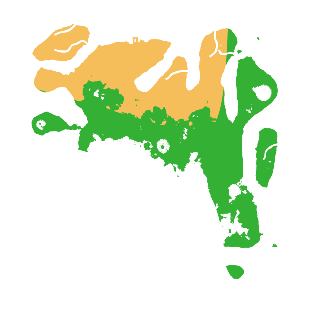 Biome Rust Map: Procedural Map, Size: 3500, Seed: 3167348