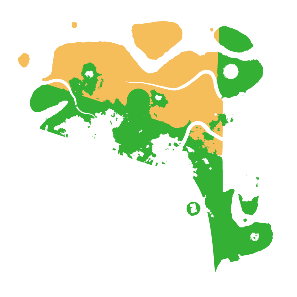 Biome Rust Map: Procedural Map, Size: 3500, Seed: 184515831