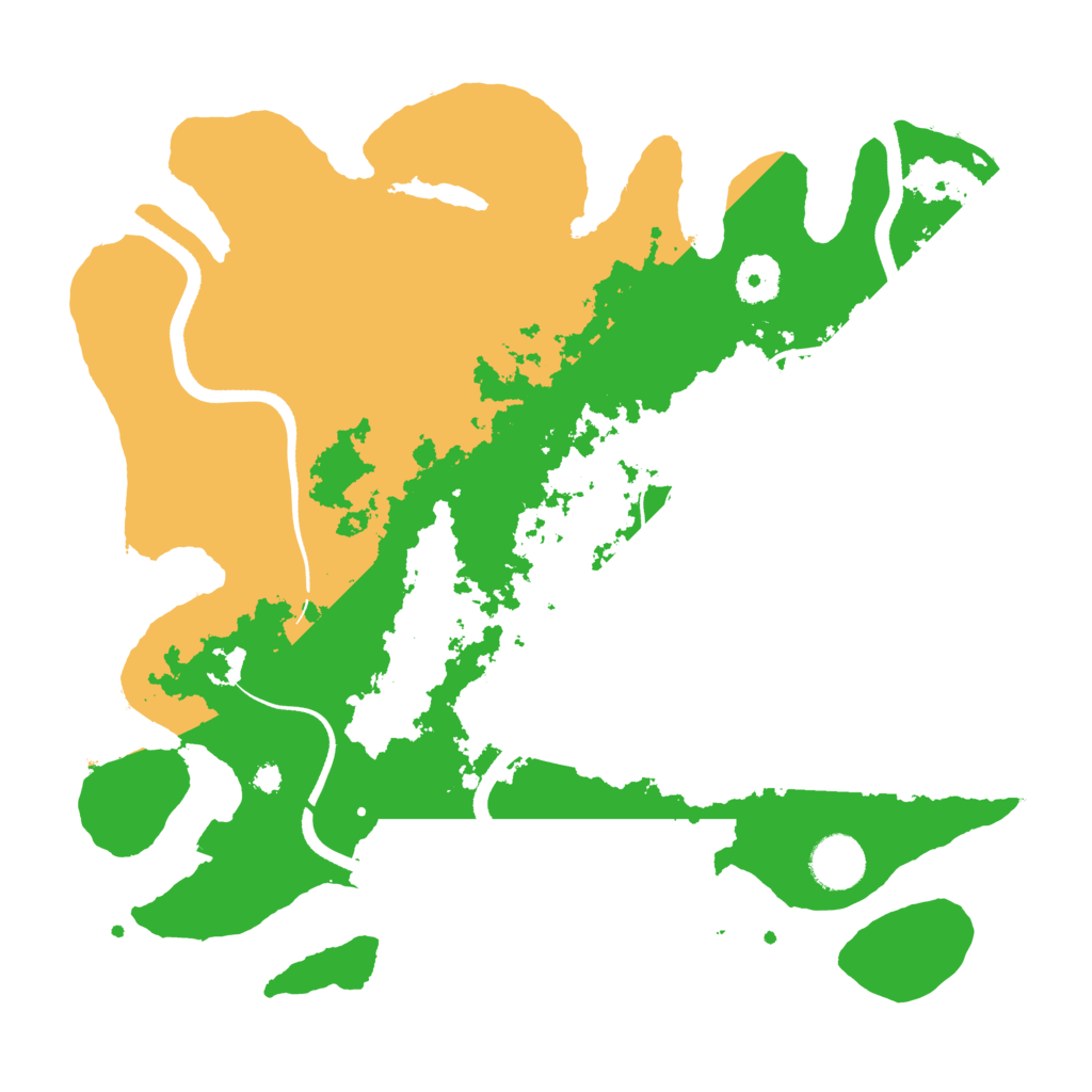Biome Rust Map: Procedural Map, Size: 3500, Seed: 4282551