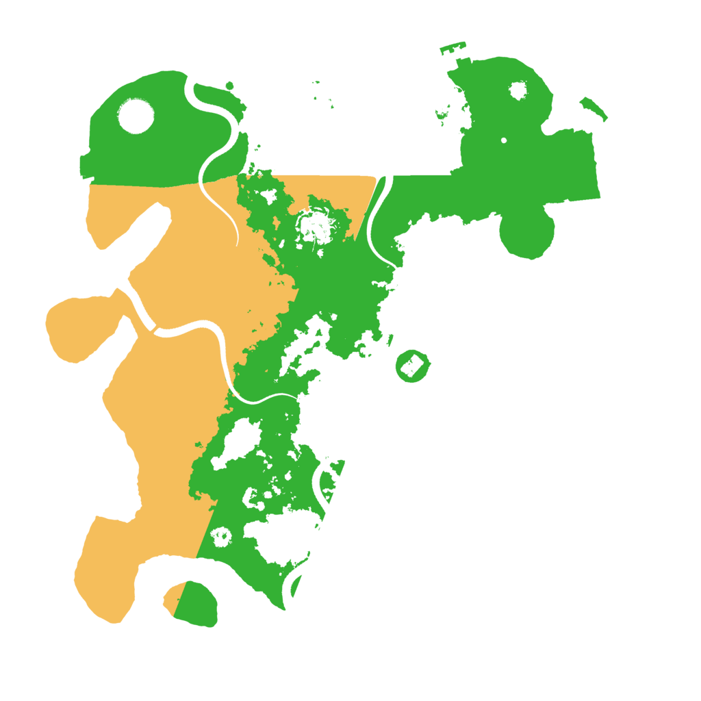Biome Rust Map: Procedural Map, Size: 3500, Seed: 3142070
