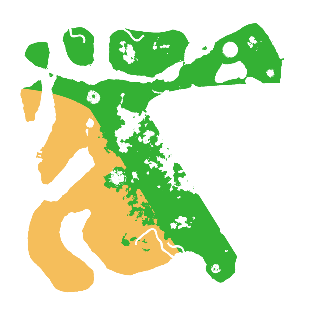 Biome Rust Map: Procedural Map, Size: 3550, Seed: 4136687