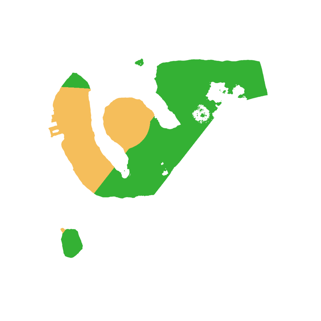 Biome Rust Map: Procedural Map, Size: 2000, Seed: 15412412