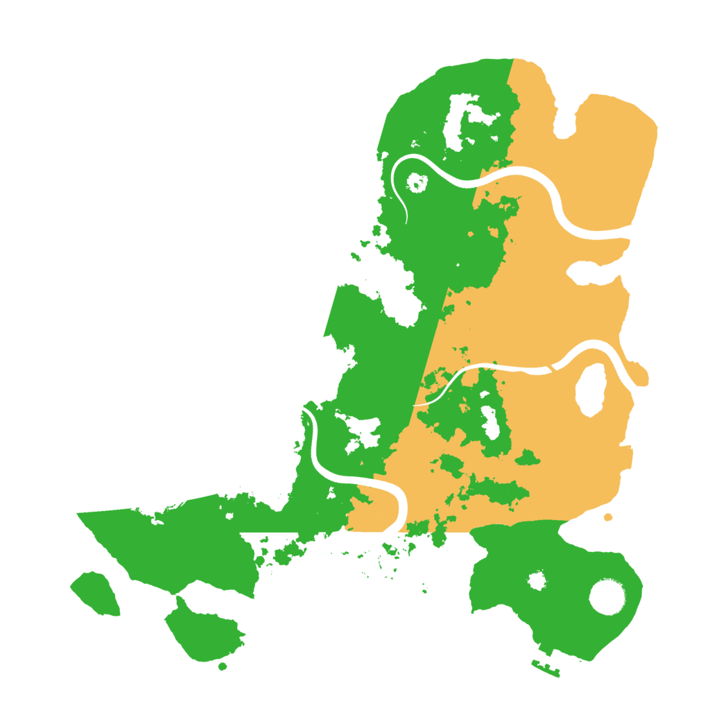 Biome Rust Map: Procedural Map, Size: 3500, Seed: 197421535