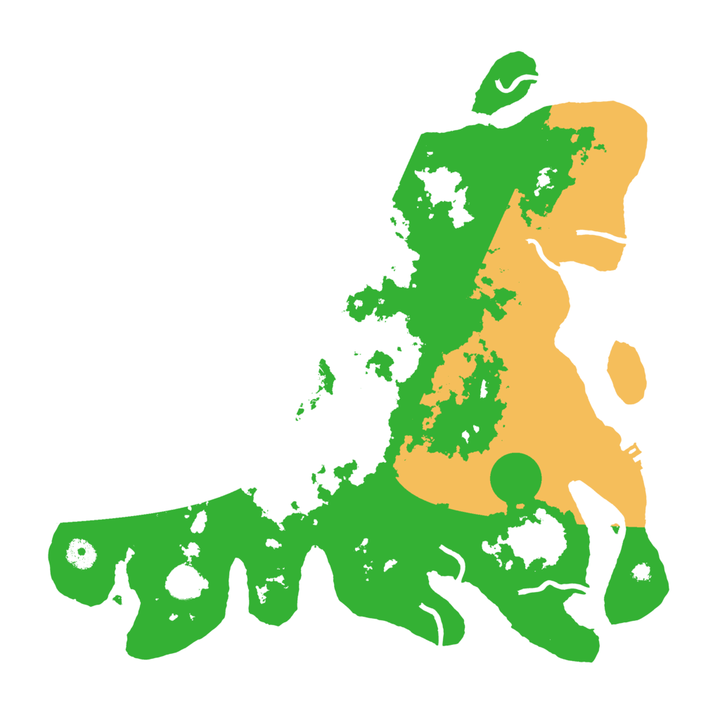Biome Rust Map: Procedural Map, Size: 3700, Seed: 4857673