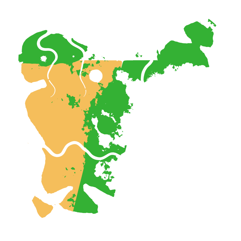 Biome Rust Map: Procedural Map, Size: 3600, Seed: 87