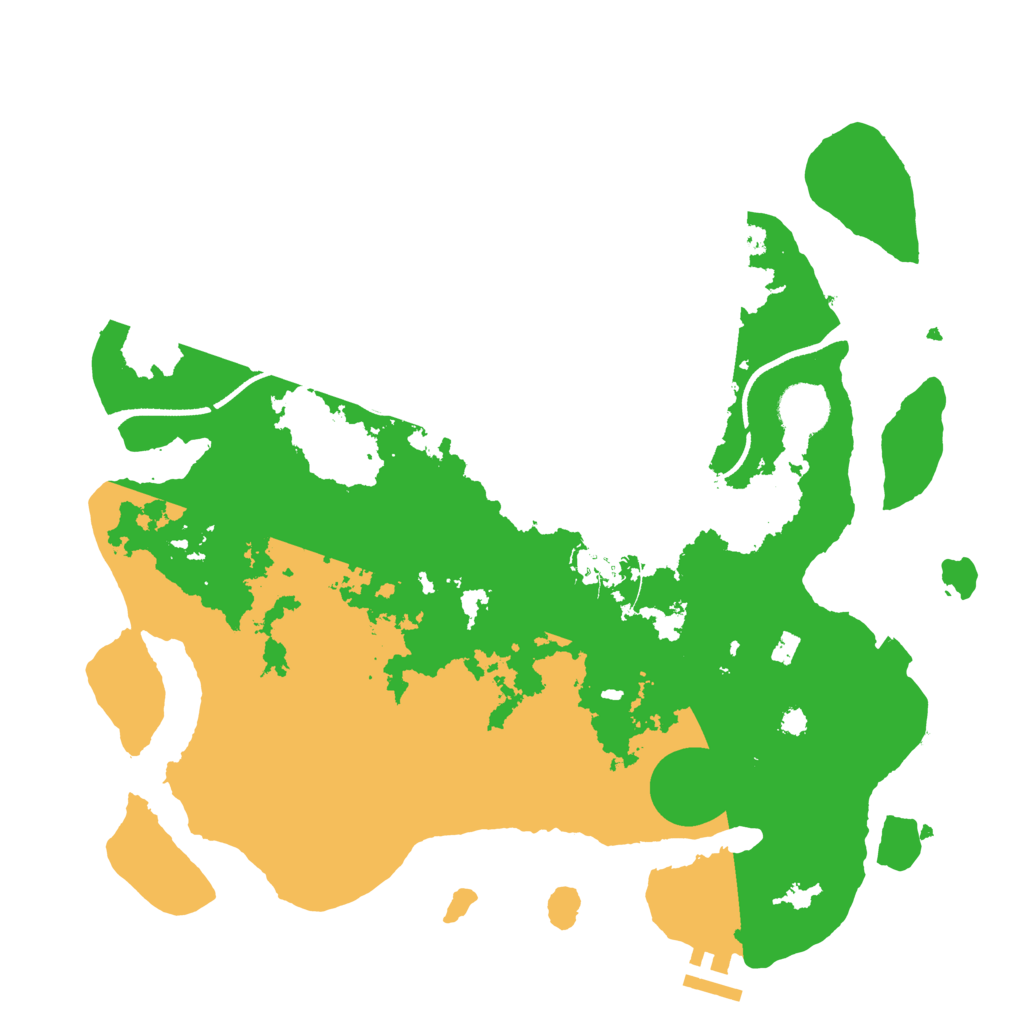Biome Rust Map: Procedural Map, Size: 3500, Seed: 1115632