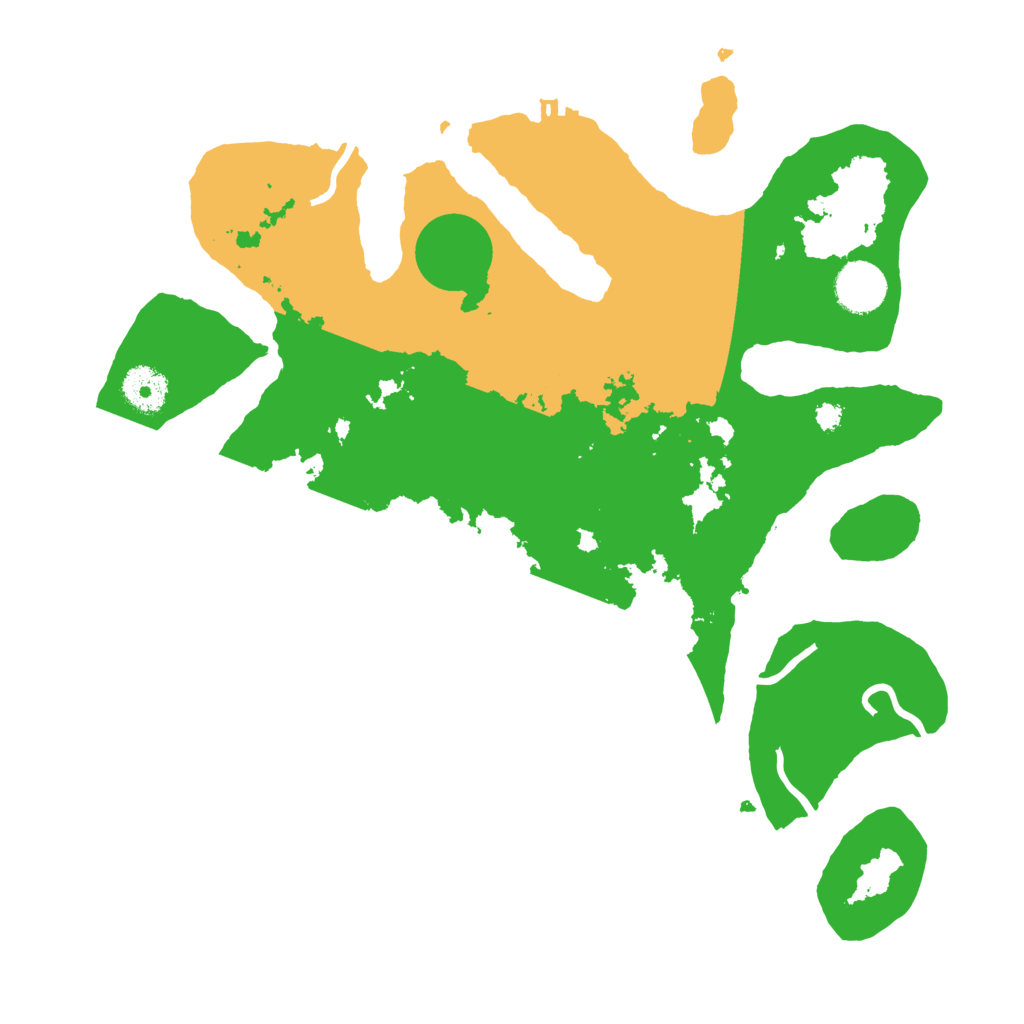 Biome Rust Map: Procedural Map, Size: 3500, Seed: 3725729