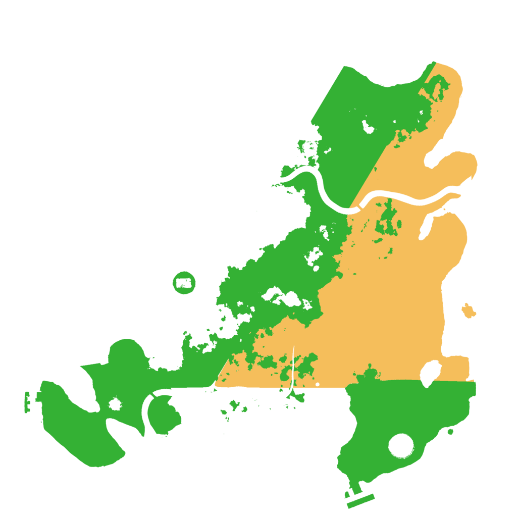Biome Rust Map: Procedural Map, Size: 3700, Seed: 2383921