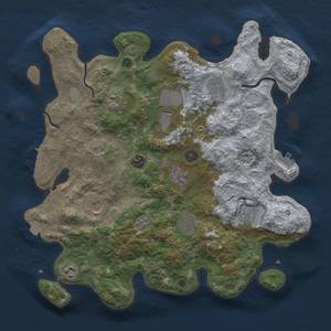 Thumbnail Rust Map: Procedural Map, Size: 3850, Seed: 498556167, 18 Monuments