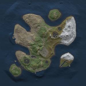 Thumbnail Rust Map: Procedural Map, Size: 2400, Seed: 25, 9 Monuments