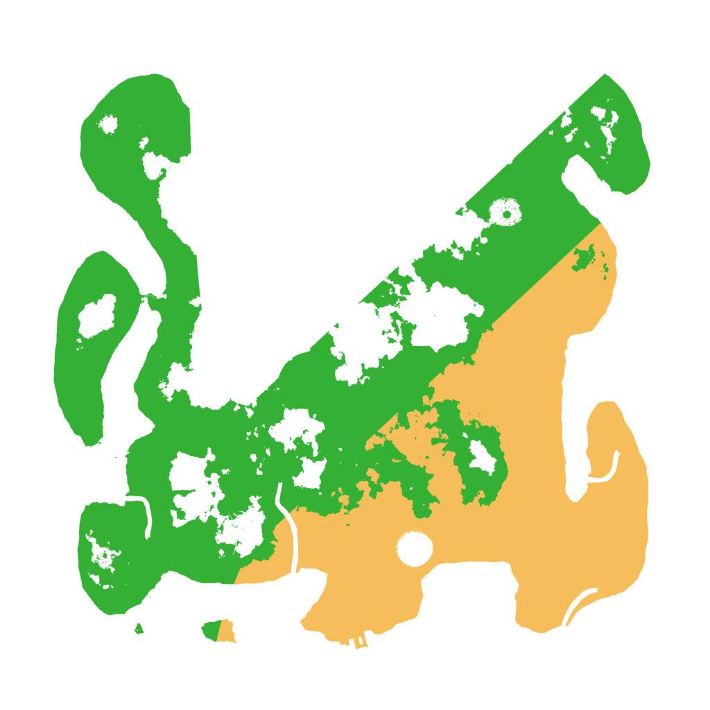 Biome Rust Map: Procedural Map, Size: 3550, Seed: 952445