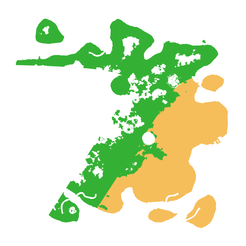 Biome Rust Map: Procedural Map, Size: 3500, Seed: 4818370