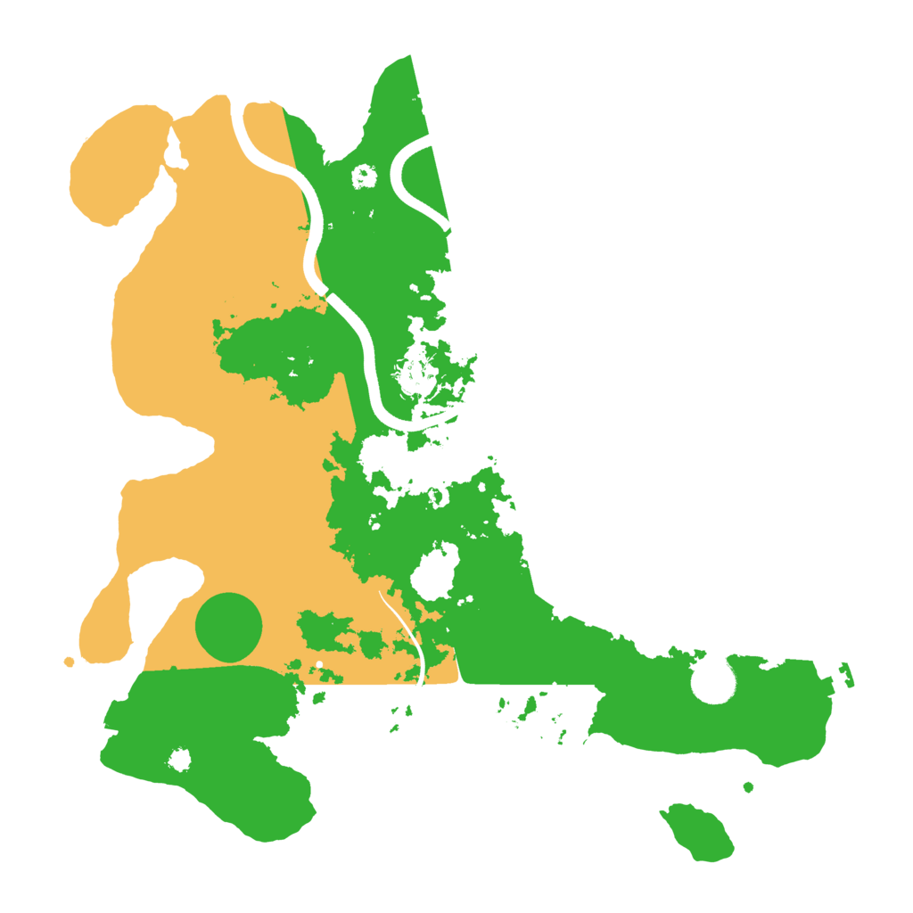 Biome Rust Map: Procedural Map, Size: 3600, Seed: 10753119